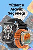 WEARFİT Z85 MAX Akıllı Kol Saati Smart Watch Model:inç 51mm MİNİLED Ekran (SİYAH)