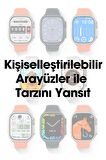 WEARFİT Z85 MAX Akıllı Kol Saati Smart Watch Model:inç 51mm MİNİLED Ekran (SİYAH)