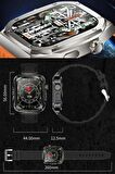WEARFİT Z85 MAX Akıllı Kol Saati Smart Watch Model:inç 51mm MİNİLED Ekran (GRİ)