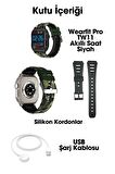 WEARFİT TW11 Akıllı Kol Saati Smart Watch Model:inç 50mm MİNİLED Ekran (SİYAH)