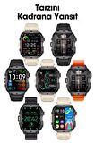 WEARFİT TW11 Akıllı Kol Saati Smart Watch Model:inç 50mm MİNİLED Ekran (SİYAH)