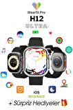 WEARFİT H12 ULTRA  Akıllı Kol Saati 49mm MİNİLED Ekran (GRİ)