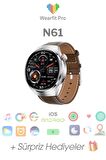 WEARFİT N61 Akıllı Kol Saati  AMOLED Ekran  (Gri)