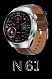 WEARFİT N61 Akıllı Kol Saati  AMOLED Ekran  (Gri)