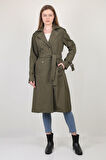 Kolu Apaletli Şık Yeni Sezon Trençkot