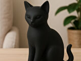 Kedi Heykeli Ev Dekerasyon Dekoru Karbon Malzeme