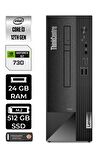 Lenovo NEO 50S i3 12100 24GB RAM 512GB SSD GT730/4GB W11HOME 11SX002VTX MASAÜSTÜ PC & PER4 BELLEK