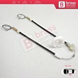 VW Golf MK3 1991-1998 5-Kapı Vento Jetta 1992-1999 İçin Elektrikli Arka Sol Cam Kriko Tamir Seti