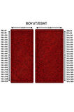 120X900CM KIRMIZI KIVIRCIK PASPAS-HALI KAYMAZ YOLLUK LİDYA 14MM