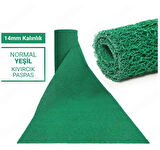 120X500CM YEŞİL KIVIRCIK PASPAS-HALI KAYMAZ YOLLUK LİDYA 14MM