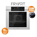 Ferre Fryart Serisi Beyaz Set (SC406-WFA + QEP63CB +D078 ) - Döküm Izgara / 65 cm Ocak