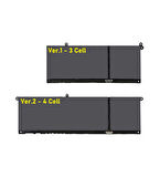 Dell Inspiron 3510, G91J0 Notebook Batarya Laptop Pil - Ver.1 - 3 Cell