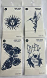 Gökyüzü 4 Adet Minimal 11x8 cm 3 Hafta Kalıcı Yarı Kalıcı Geçici Dövme