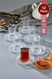 Elegant 12 Parça Çay Bardağı Seti