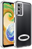 Galaxy A54 Kılıf Köşeleri Renkli Şeffaf Kamera Korumalı Silikon Luxury Kapak