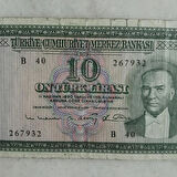 5. Emisyon 6. Tertip 10 Lira