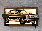 El yapımı Ahşap Mustang