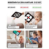 Bebeğimin Ilk Zeka Kartları Set 1-2-3 - Gelişim Destekleyici Resimli Hafıza Kartları 3'lü Set