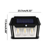 4 adet Solar penelli hareket algılama sensörlü otomatik kapanma özelliğine sahip kızıl ötesi aplik