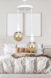 Venüs 2'li Sarkıt Avize Özel Model - Modern Avize -  Oturma Odası - Salon - Yatak Odası