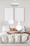 Venüs 2'li Sarkıt Avize Özel Model - Modern Avize -  Oturma Odası - Salon - Yatak Odası