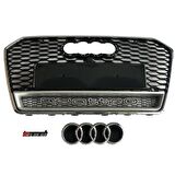 Audi a6 rs6 ön panjur ızgara 2014 / 2017 krom siyah