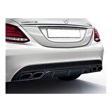 Mercedes w205 c63 difüzör arka avantgarde siyah