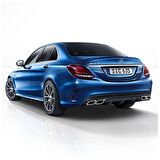 Mercedes w205 c63 bagaj üstü spoiler boyasız