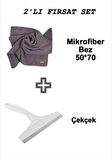 2'li Araç&cam Mikrofiber Yıkama Kurulama Temizlik Bezi Ve Çekçek