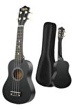 Midex UKX-901BK Siyah Soprano Ukulele (Askı Çanta Metod Pena)