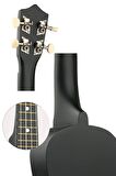 Midex UKX-901BK Siyah Soprano Ukulele (Askı Çanta Metod Pena)