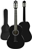 Midex CG-270BK Siyah Klasik Gitar 4/4 Yetişkin Boy Sap Ayarlı Full Set