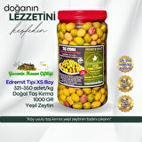 Taş Kırma Yeşil Zeytin – Edremit Tipi XS Boy – 1 Kg (321–350 adet/kg)