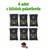 Gemlik Tipi Doğal Siyah Zeytin 6X1000 Gr