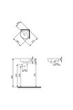 Bocchi Taromina Köşe Lavabo 30 Cm Mat Buz Mavi 1392-029-0126