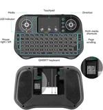 Klavye I10 Bluetooth +Wireless Mini Kablosuz Keyboard Klavye, Akıllı Tv Klavyesi, Dokunmatik Yüzeyli Android Klavye