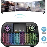 Klavye I10 Bluetooth +Wireless Mini Kablosuz Keyboard Klavye, Akıllı Tv Klavyesi, Dokunmatik Yüzeyli Android Klavye