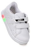 Kiko Kids Royzo Cırtlı Işıklı Kız Çocuk Spor Ayakkabı