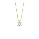 14 Ayar Altın TekTaş Kolye