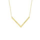 14k Altın V model Geometrik Kolye