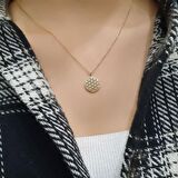 14k Altın Yaşam Çiçeği Kolye