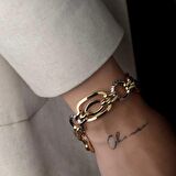 14k Altın Renkli Hallow Bileklik