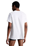 Calvin Klein Erkek 3'lü Bisiklet Yaka Beyaz T-Shirt