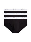 Calvin Klein Erkek 3'lü Siyah Slip Hip Brief
