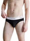 Calvin Klein Erkek 3'lü Siyah Slip Hip Brief