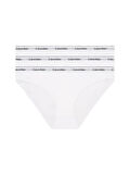 Calvin Klein Kadın Beyaz 3'lü Bikini Külot  