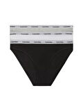 Calvin Klein Kadın 3'lü Siyah - Beyaz - Gri Bikini Külot  