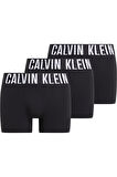 Calvin Klein Erkek 3'lü Siyah Boxer Trunk 000NB3608A 