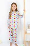 Kız Çocuk Baskılı İnce Basic Pijama Takımı