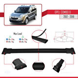 Opel Combo D 2012-2018 Arası ile Uyumlu FLY Model Ara Atkı Tavan Barı Siyah 2 Adet